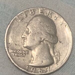 1967 Liberty Quarter Coin